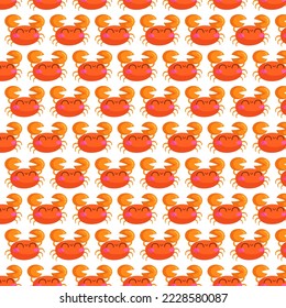 vector cute crab background concept