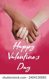 Vector cute creative valentine's day card with love theme design.