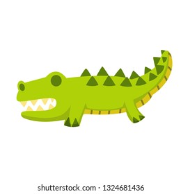 vector cute crocodile.animals cartoon