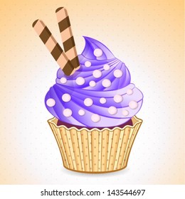 vector cute cupcake