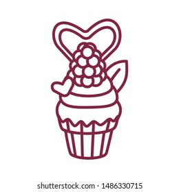 vector cute cupcake sweets art