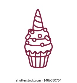 vector cute cupcake sweets art