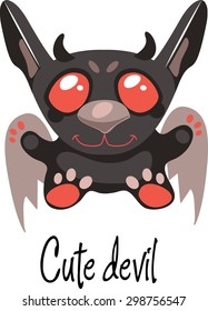 Vector cute devil