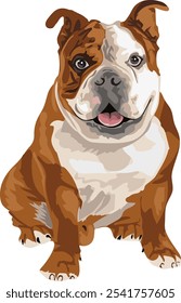 Vector del perro lindo 2 