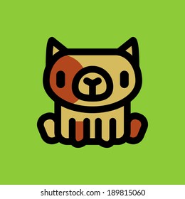 Vector cute dog