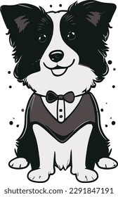 vector of cute dog logo mascot