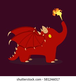 Vector Cute Elephant