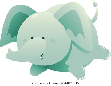 Vector Cute Elephant Cartoon Art