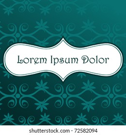 Vector cute floral background illustration