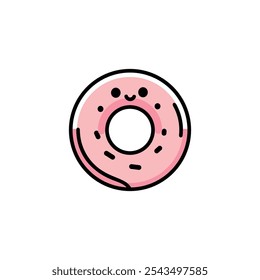 Vector of cute food flat icon