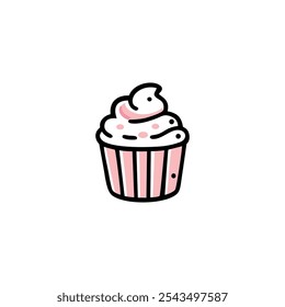 Vector of cute food flat icon