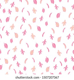 Vector cute and fun bananas seamless pattern background