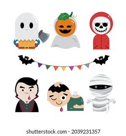 Vektorcute Geist in halloween Symbol.