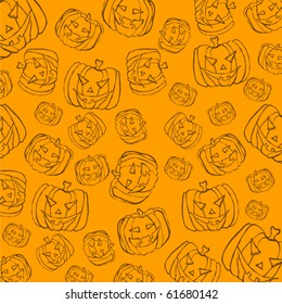 vector cute Halloween Background