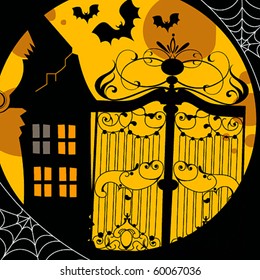 Vector cute Halloween illustration