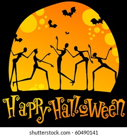 Vector cute Halloween illustration