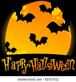 Vector cute Halloween illustration