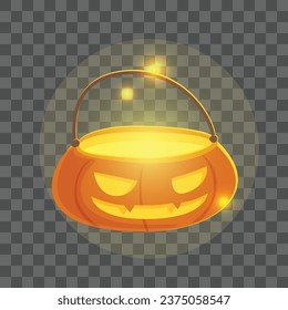 Ilustración vectorial de la calabaza de halloween linda vectorial.