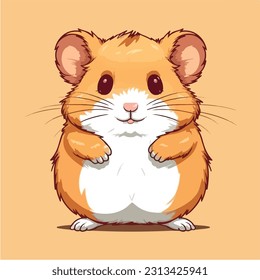 Vektorcute Hamster Cartoon-Stil