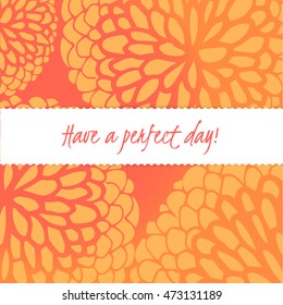 Vector cute hand drawing flowers frame background