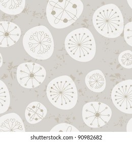 Vector cute, hand drawn style winter background illustration with snow