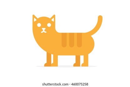 Vector cute happy cat