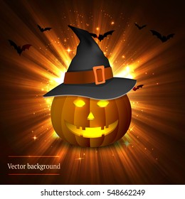 Vector Cute Happy Halloveen pattern design, pumpkin eyes and mouth.