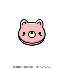 Vector of cute icon flat logo