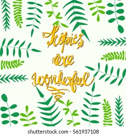 Vector cute illustration dedicated to tropical, travel, lifestyle themes. Design element, printed goods. Picture for environmental protection sources, media, web.