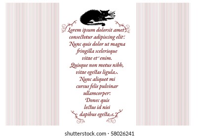 vector cute invitation