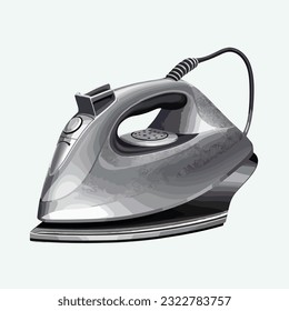 vector cute iron cartoon style
