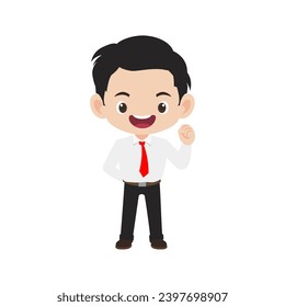 vector cute job poses character
