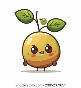 vector cute jujube cartoon style