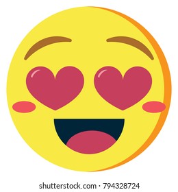 Vector Cute Kawaii Emoji Smiling Colorful Stock Vector (Royalty Free ...