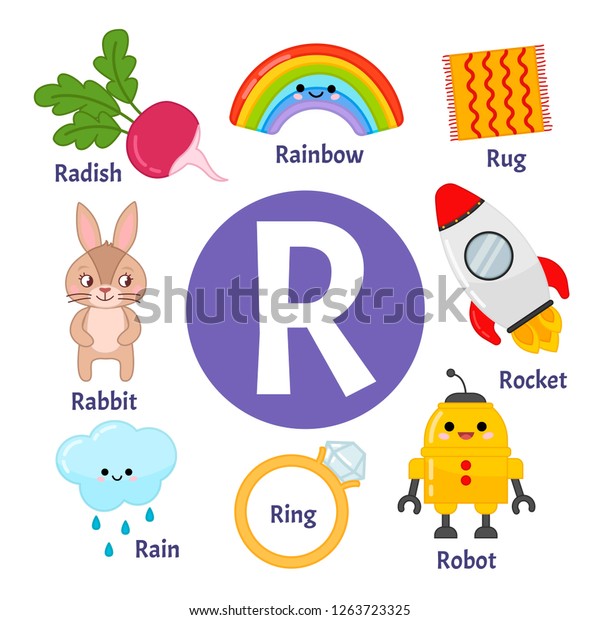 Vector Cute Kids Animal Alphabet Letter Stock Vector (Royalty Free ...