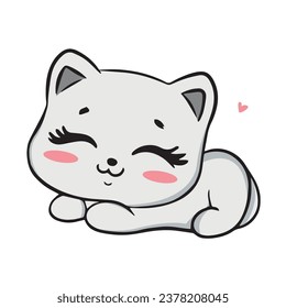 Vector of a cute kitty