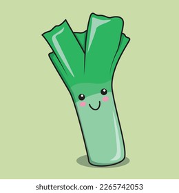 carácter vectorial de la puericultura. Kawaii vegetal