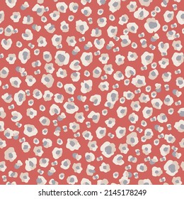 Vector cute leopard seamless repeat pattern fashion and home decor print fabric digital artwork