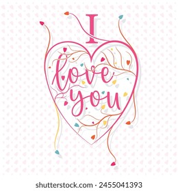 Vector lindo amor diseño floral