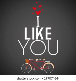 Vector Cute Love Or Saint Valentine Card Template Editable