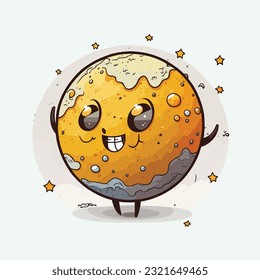 vector cute mercury cartoon style