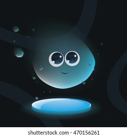 Vector cute monster