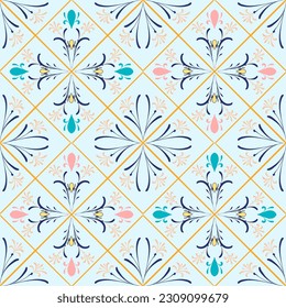 Vector Cute Mosaic pattern ornament, Moroccan vintage ornament as backgrounds, for fabric, wallpaper, textile, websites, home decor (pillows, towels, napkins), tableware