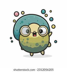 estilo de dibujos animados de hongos lindos vectoriales