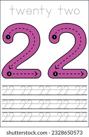  vector cute number 1- 100  tracing worksheets