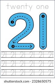  vector cute number 1- 100  tracing worksheets