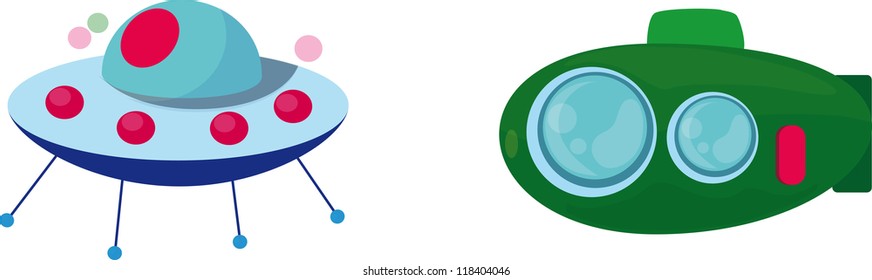 Vector cute objects  set