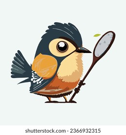 vector cute oilbird cartoon style