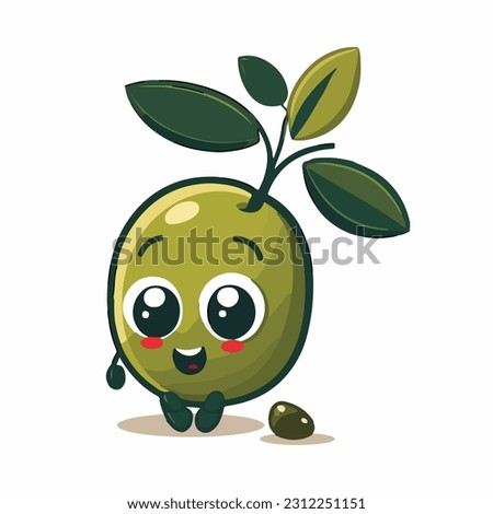 vector cute olive cartoon style