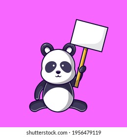 Vector Of Cute Panda Icon. Flat Of Cute Panda Icon. Flat design vector illustration for web banner, web and mobile, infographics. Vector Cute Panda Icon Graphic.